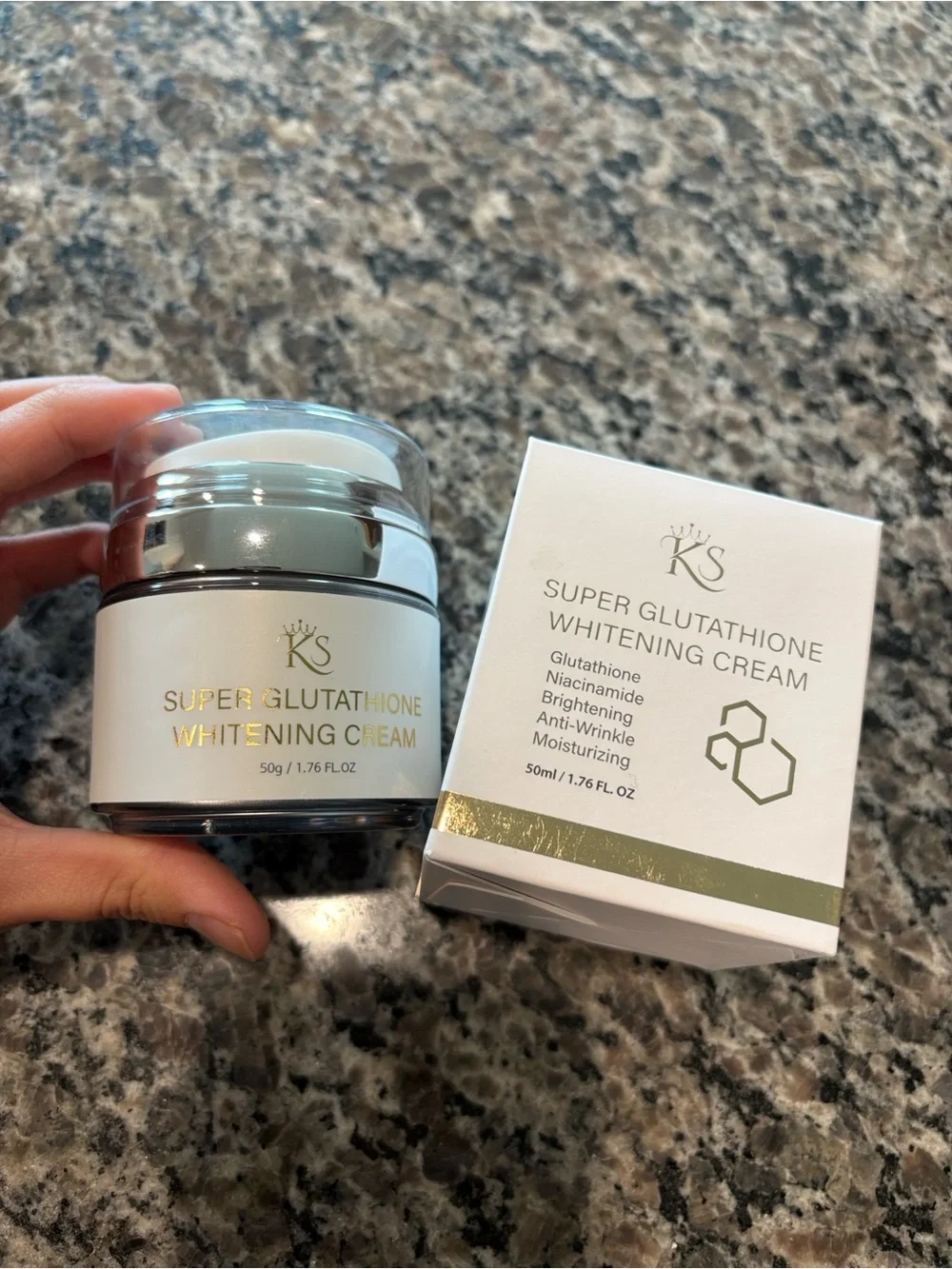 NWT KS Super Glutathione Whitening Cream 50ml brandnew in box